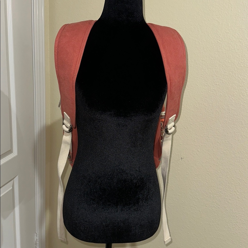 Rustic Reddish Floral Patterned Backpack. DACHEE.… - image 10